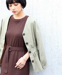 classicalelf | 綿麻ブラウスジャケット(ブルゾン)