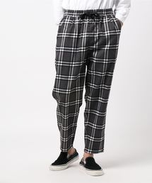 タータンチェックワイドパンツ