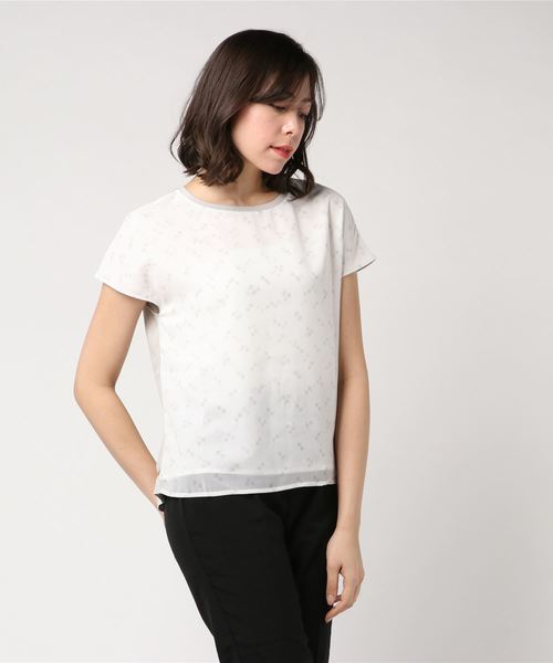 A/C DESIGN BY ALPHA CUBIC（エーシーデザインバイアルファキュービック）の「ドッキングプルオーバー（Tシャツ/カットソー・レディース・ネイビー/ブラック/ライトグレー・M size/L size）」の3枚目の写真