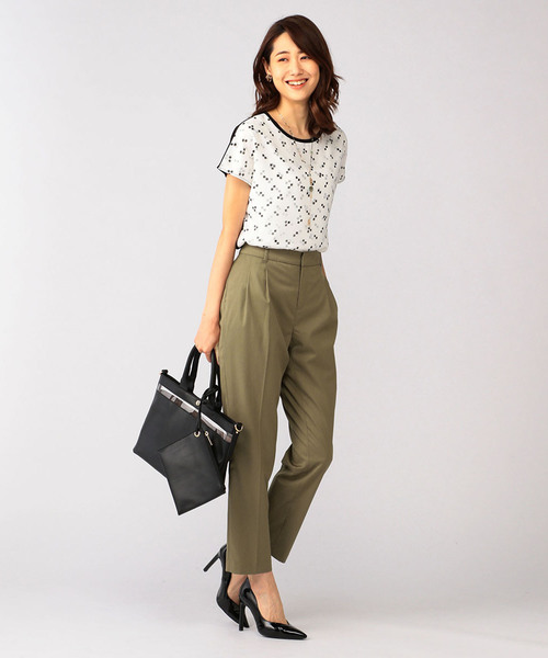 A/C DESIGN BY ALPHA CUBIC（エーシーデザインバイアルファキュービック）の「ドッキングプルオーバー（Tシャツ/カットソー・レディース・ネイビー/ブラック/ライトグレー・M size/L size）」の7枚目の写真