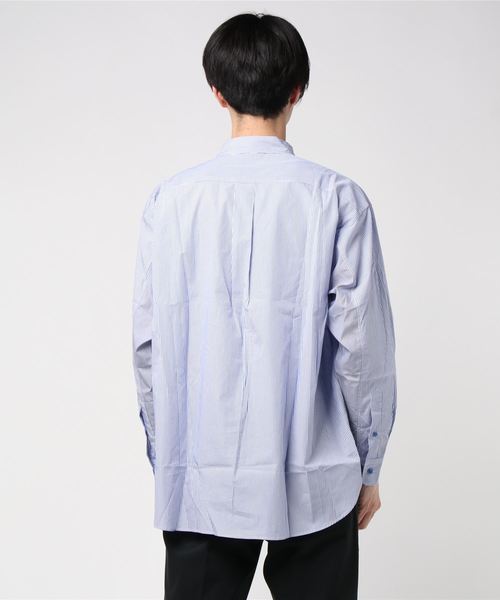 ALLEGE（アレッジ）の「【ALLEGE】EX.SWICH STRIPE SHIRTS（シャツ/ブラウス・メンズ・グレー/ブルー・1/2）」の4枚目の写真