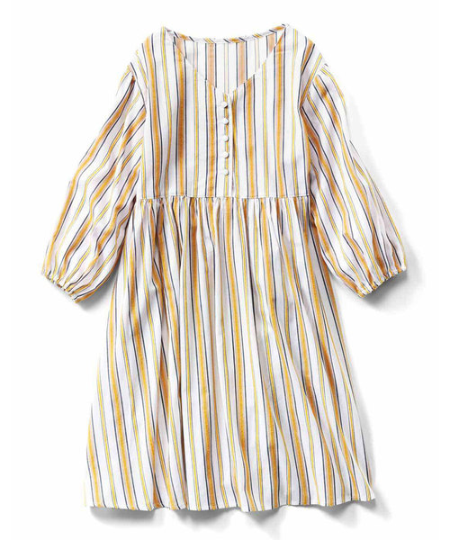 セール リブ イン コンフォート カットドビー素材の 華やぎストライプコットンチュニック チュニック Live In Comfort リブインコンフォート のファッション通販 Zozotown