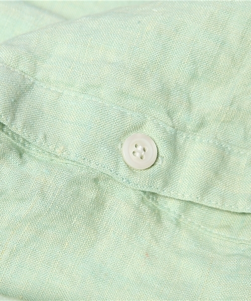 DouDou（ドゥドゥ）の「フレンチリネンシャンブレーシャツ（シャツ/ブラウス・レディース・ピンク/イエロー/ミント・FREE）」の12枚目の写真