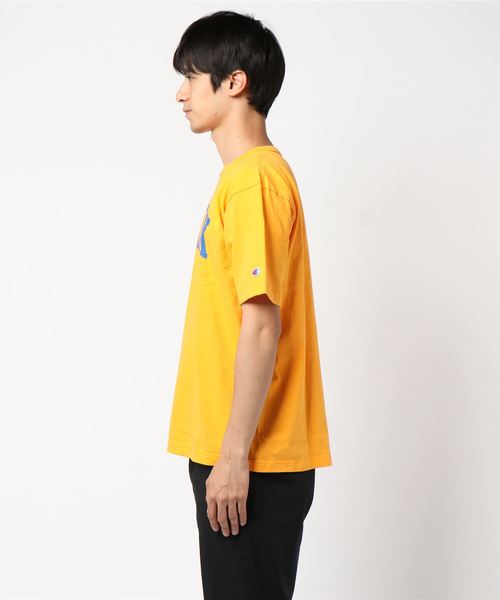 ADAM ET ROPE'（アダムエロペ）の「【Champion】US T-SHIRT（Tシャツ/カットソー・メンズ・ダークグリーン/パープル/イエロー/グレー・L/M/X-LARGE）」の6枚目の写真
