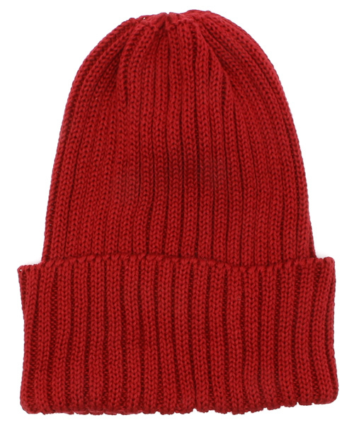 CIAOPANIC（チャオパニック）の「【WALLEN SCOTT】　COTTONCABLECAP（ニットキャップ/ビーニー・レディース・ネイビー/レッド/グリーン・FREE）」の3枚目の写真