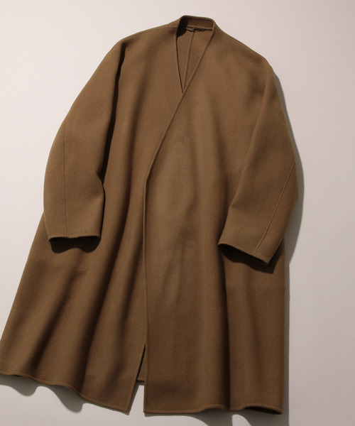 ADAM ET ROPE'（アダムエロペ）の「ダブルフェイス ノーカラーコート