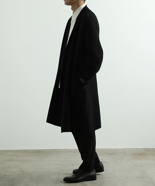 ADAM ET ROPE'（アダムエロペ）の「ダブルフェイス ノーカラーコート