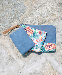 NANO universe | リゾート柄クラッチ 3点セット(クラッチバッグ)