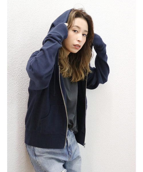 Ungrid（アングリッド）の「ルーズジップパーカー（パーカー・レディース・杢グレー/ネイビー/ブラウン・マルチサイズ）」の6枚目の写真