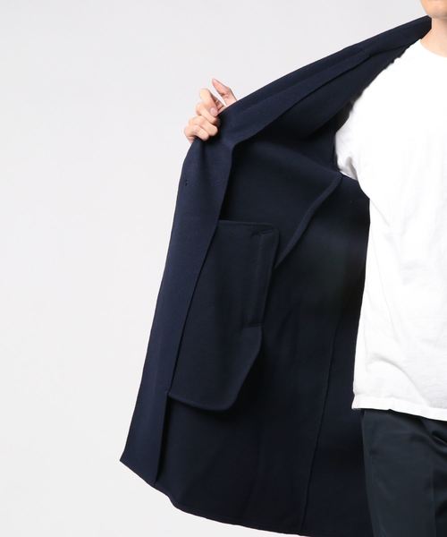 WEGO（ウィゴー）の「WEGO/ニットメルトンオーバーコート（チェスターコート・メンズ・ブラック/ネイビー/キャメル・MEDIUM/LARGE）」の16枚目の写真