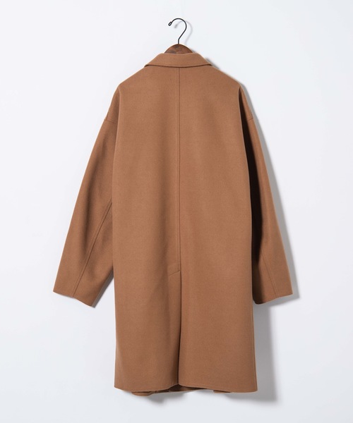 WEGO（ウィゴー）の「WEGO/ニットメルトンオーバーコート（チェスターコート・メンズ・ブラック/ネイビー/キャメル・MEDIUM/LARGE）」の11枚目の写真