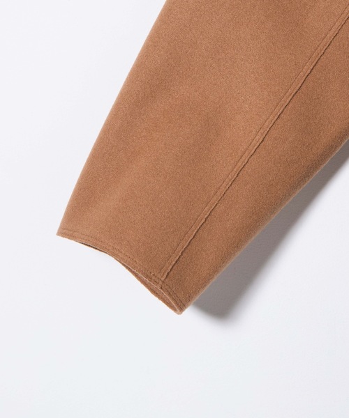 WEGO（ウィゴー）の「WEGO/ニットメルトンオーバーコート（チェスターコート・メンズ・ブラック/ネイビー/キャメル・MEDIUM/LARGE）」の6枚目の写真