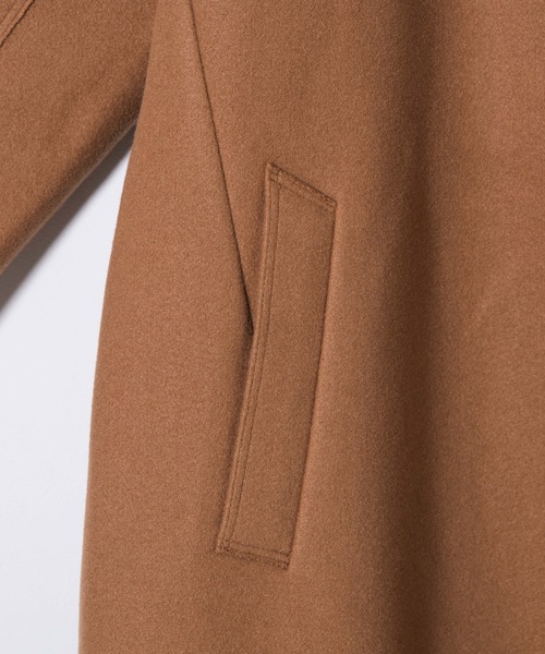 WEGO（ウィゴー）の「WEGO/ニットメルトンオーバーコート（チェスターコート・メンズ・ブラック/ネイビー/キャメル・MEDIUM/LARGE）」の18枚目の写真