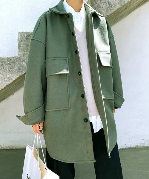 【セール】【neos -addictive design-】ビッグシルエット フラップポケット CPO シャツ ジャケット（ブルゾン）｜neos（ネオス）