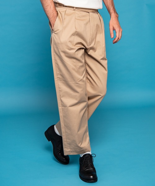 MR.OLIVE（ミスターオリーブ）の「クラシック チノ / グルカ ワイド パンツ（その他パンツ・メンズ・ブラック/ベージュ・SMALL/MEDIUM/LARGE）」の2枚目の写真