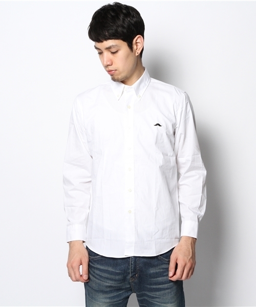 WHO'S WHO gallery（フーズフーギャラリー）の「【BOYMAN】ブロードB/Dシャツ（シャツ/ブラウス・メンズ・ホワイト・MEDIUM/SMALL/LARGE）」の4枚目の写真