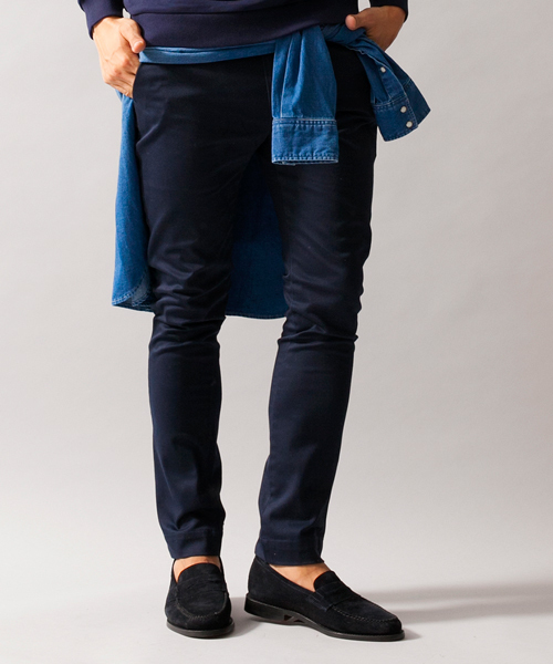 BEAUTY&YOUTH UNITED ARROWS(ビューティーアンドユースユナイテッドアローズ)の「【WEB限定】 by チノ ノープリーツ スキニーパンツ(チノパンツ・メンズ・ブラック/ダークグレー/ベージュ/ネイビー・X-LARGE/SMALL/LARGE/MEDIUM)」の8枚目の写真