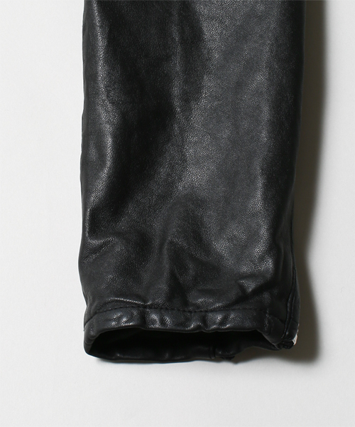 NANO universe（ナノユニバース）の「シープレザーWライダース（ライダースジャケット・メンズ・ブラック・LARGE/MEDIUM/X-LARGE/SMALL）」の17枚目の写真