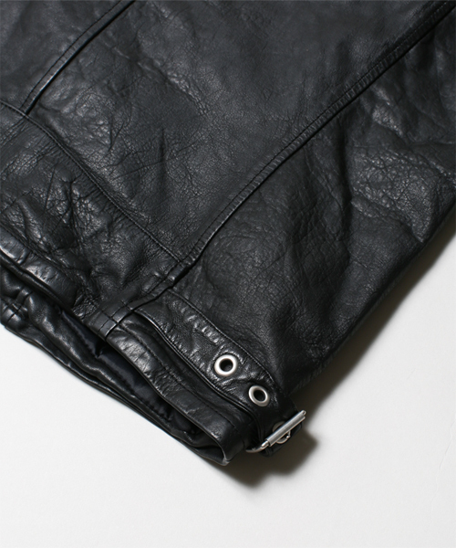NANO universe（ナノユニバース）の「シープレザーWライダース（ライダースジャケット・メンズ・ブラック・LARGE/MEDIUM/X-LARGE/SMALL）」の22枚目の写真