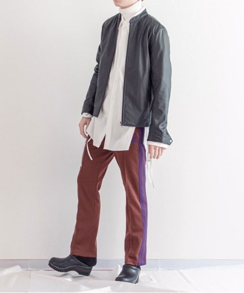 PairPair（ペアペア）の「フェイクレザーシングルライダースジャケット（ライダースジャケット・メンズ・ブラック・FREE）」の10枚目の写真