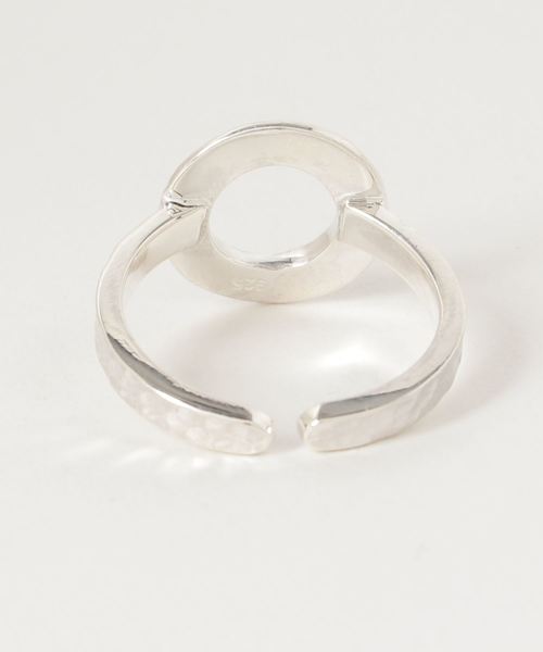 Burner(バーナー)の「【blatto 925silver】925silver Simple Stamp Circle Design Ring free size(リング・メンズ・シルバー・FREE)」の2枚目の写真