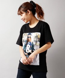【in the attic】フォトプリント半袖Tシャツ