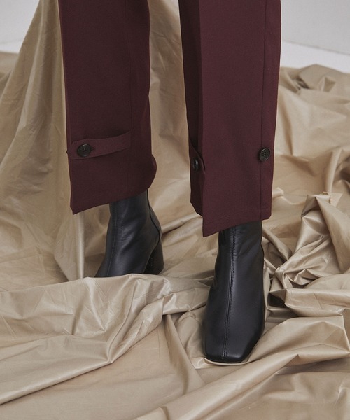 UNITED TOKYO（ユナイテッドトウキョウ）の「アンクルストラップフォック セットアップ パンツ（その他パンツ・レディース・ブラック/ベージュ/ワインレッド・1/2）」の5枚目の写真