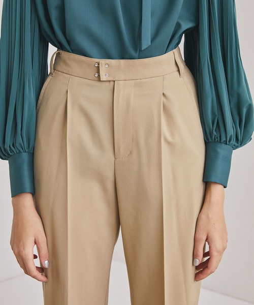 UNITED TOKYO（ユナイテッドトウキョウ）の「アンクルストラップフォック セットアップ パンツ（その他パンツ・レディース・ブラック/ベージュ/ワインレッド・1/2）」の20枚目の写真