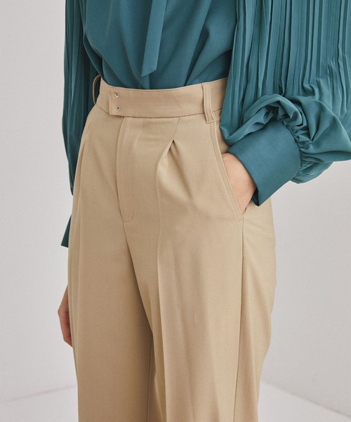 UNITED TOKYO（ユナイテッドトウキョウ）の「アンクルストラップフォック セットアップ パンツ（その他パンツ・レディース・ブラック/ベージュ/ワインレッド・1/2）」の19枚目の写真