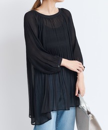 DouDou | マジョリカバックリボンチュニックブラウス(シャツ/ブラウス)