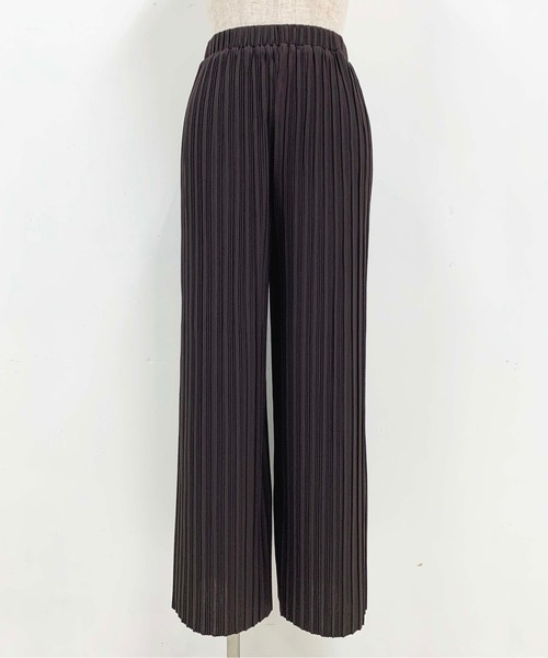 PICCIN（ピッチン）の「ナロープリーツパンツ（その他パンツ・レディース・チャコールグレー/ブラック/ブラウン・M）」の14枚目の写真