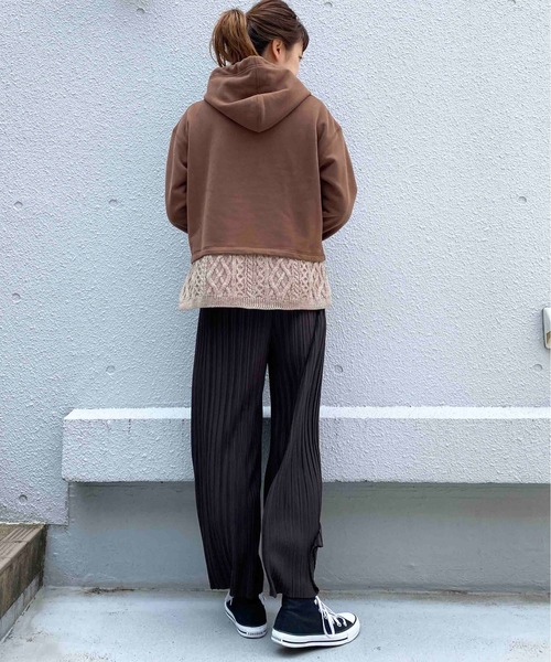 PICCIN（ピッチン）の「ナロープリーツパンツ（その他パンツ・レディース・チャコールグレー/ブラック/ブラウン・M）」の10枚目の写真