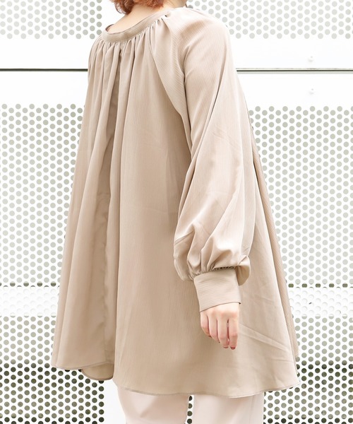 PairPair(ペアペア)の「楊柳ブラウス×ハーネスベルトSET(シャツ/ブラウス・レディース・アイボリー/モカ・FREE)」の12枚目の写真