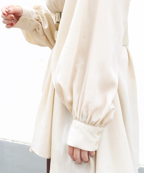 PairPair(ペアペア)の「楊柳ブラウス×ハーネスベルトSET(シャツ/ブラウス・レディース・アイボリー/モカ・FREE)」の15枚目の写真