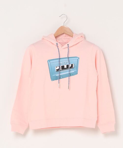 A BATHING APE(アベイシングエイプ)の「BPY BAPY SW SWEATSHIRT(パーカー・レディース・チャコール/ピンク系その他3/ホワイト・SMALL/X-SMALL)」の1枚目の写真