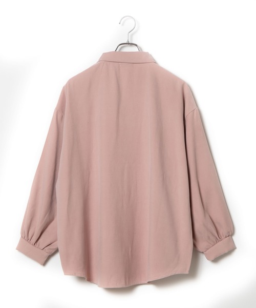 DING（ディング）の「DING/ボリューム袖シャツ（シャツ/ブラウス・レディース・ブラック/ベージュ/ピンク/ホワイト・FREE）」の7枚目の写真