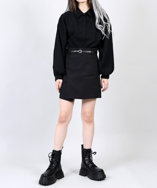 DING（ディング）の「DING/ボリューム袖シャツ（シャツ/ブラウス・レディース・ブラック/ベージュ/ピンク/ホワイト・FREE）」の12枚目の写真