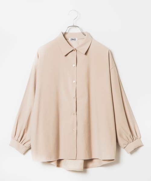 DING（ディング）の「DING/ボリューム袖シャツ（シャツ/ブラウス・レディース・ブラック/ベージュ/ピンク/ホワイト・FREE）」の19枚目の写真