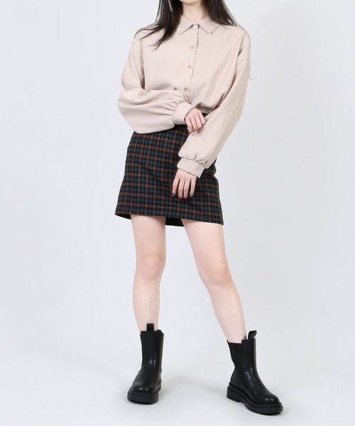 DING（ディング）の「DING/ボリューム袖シャツ（シャツ/ブラウス・レディース・ブラック/ベージュ/ピンク/ホワイト・FREE）」の18枚目の写真