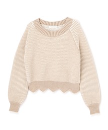 JILL STUART（ジルスチュアート）の「ファニーレース付イレヘムニット 