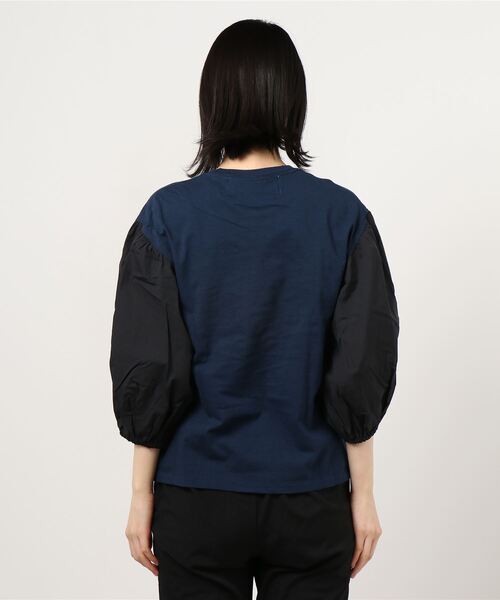 dahl'ia(ダリア)の「dahl’ia / ダリア F/CE.別注 DAHL’IA リメイク L/S パフT(Tシャツ/カットソー・レディース・ネイビー・FREE)」の3枚目の写真