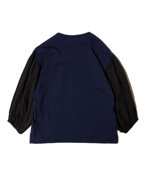 dahl'ia(ダリア)の「dahl’ia / ダリア F/CE.別注 DAHL’IA リメイク L/S パフT(Tシャツ/カットソー・レディース・ネイビー・FREE)」の5枚目の写真