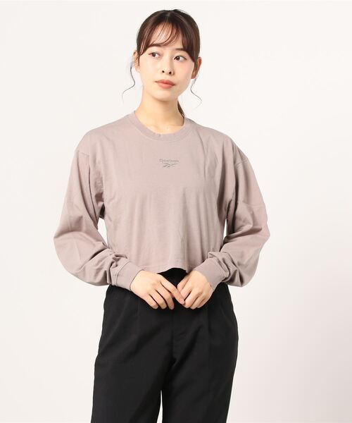 Reebok(リーボック)の「クラシックス ファウンデーション ベクター ロングスリーブ シャツ / Classics Foundation Vector Long Sleeve Shirt(Tシャツ/カットソー・レディース・ライトグレー/ブラック・SMALL/LARGE/X-LARGE/MEDIUM)」の10枚目の写真