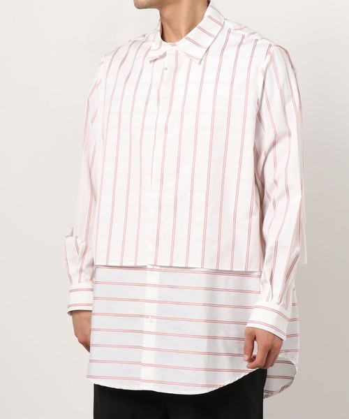 FFIXXED STUDIOS（フィックスステュディオス）の「【FFIXXED STUDIOS】 LAYERED SHIRT（シャツ/ブラウス・メンズ・ブルー/ストライプ・SMALL/MEDIUM）」の9枚目の写真