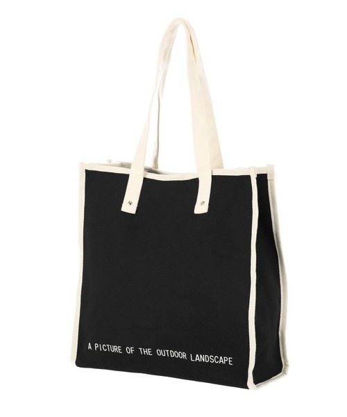 Alluge（アルージュ）の「パイピングスクエアキャンバスバッグ（トート