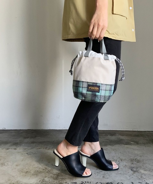 【セール】ST:PENDLETON PD CK FAB STRING BAG/ペンドルトン 巾着バッグ（エコバッグ/サブバッグ）｜PENDLETON（ペンドルトン）