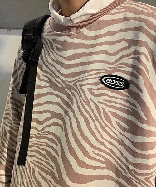 WESTBOY（ウエストボーイ）の「【WB ORIGINALS】 Zebra Printed Long-sleeve Sweat WO21W06TP（ニット/セーター・メンズ・ホワイト/グレー/カーキ・M/L/XL）」の20枚目の写真