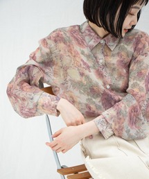 Kastane | セットアップフラワープリントシアーシャツ(シャツ/ブラウス)