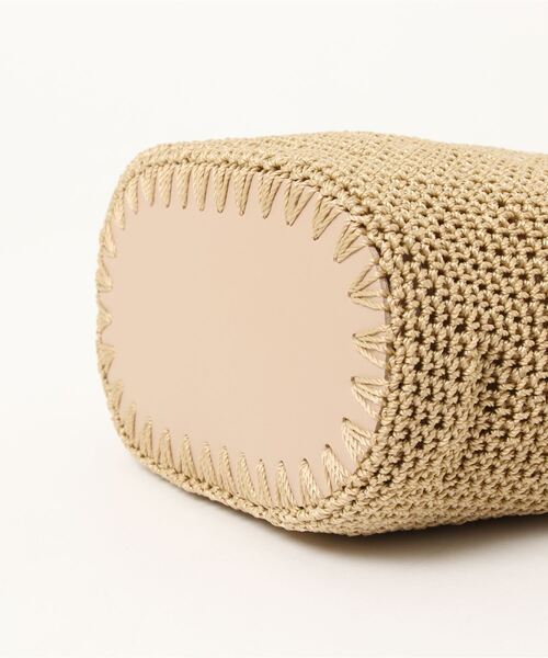 y/m by misato（イムバイミサト）の「コード編みポシェット（かごバッグ・レディース・ベージュ/ブラウン・FREE）」の16枚目の写真