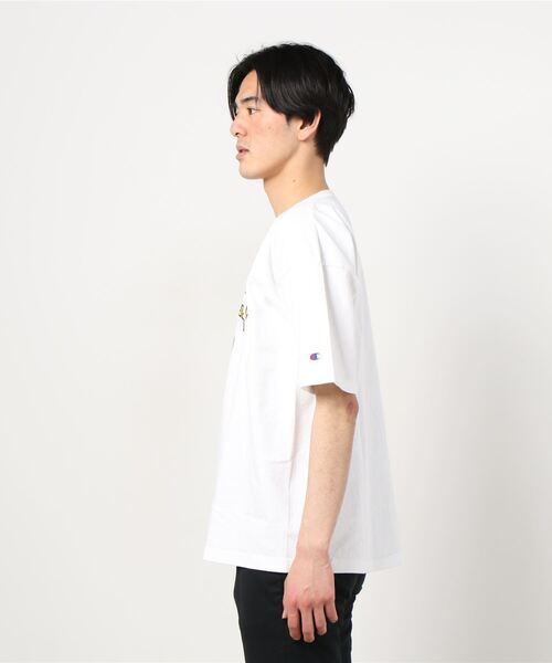 Champion（チャンピオン）の「【Champion/チャンピオン】メンズ MADE IN USA T1011(ティーテンイレブン) ショートスリーブTシャツ（Tシャツ/カットソー・メンズ・ホワイト/イエロー/ネイビー/グレー・SMALL/LARGE/MEDIUM/X-LARGE）」の5枚目の写真